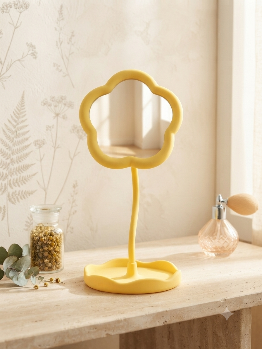 Aesthetic Sunflower Design Vanity Mirror