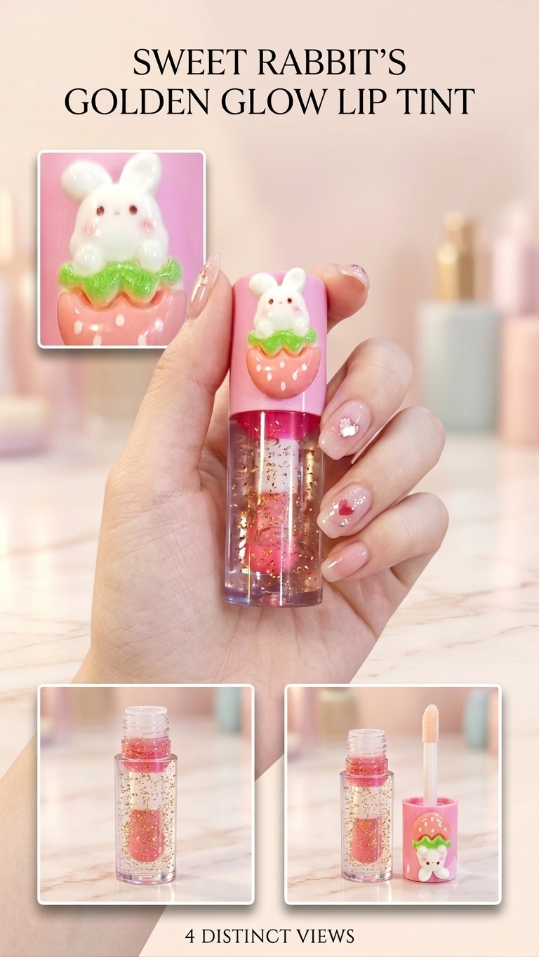 Premium Korean Sweet Rabbit Golden Glow Lip Tint