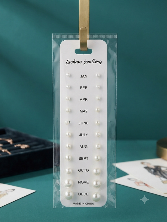 Pack of 24 Simple Earrings Balls