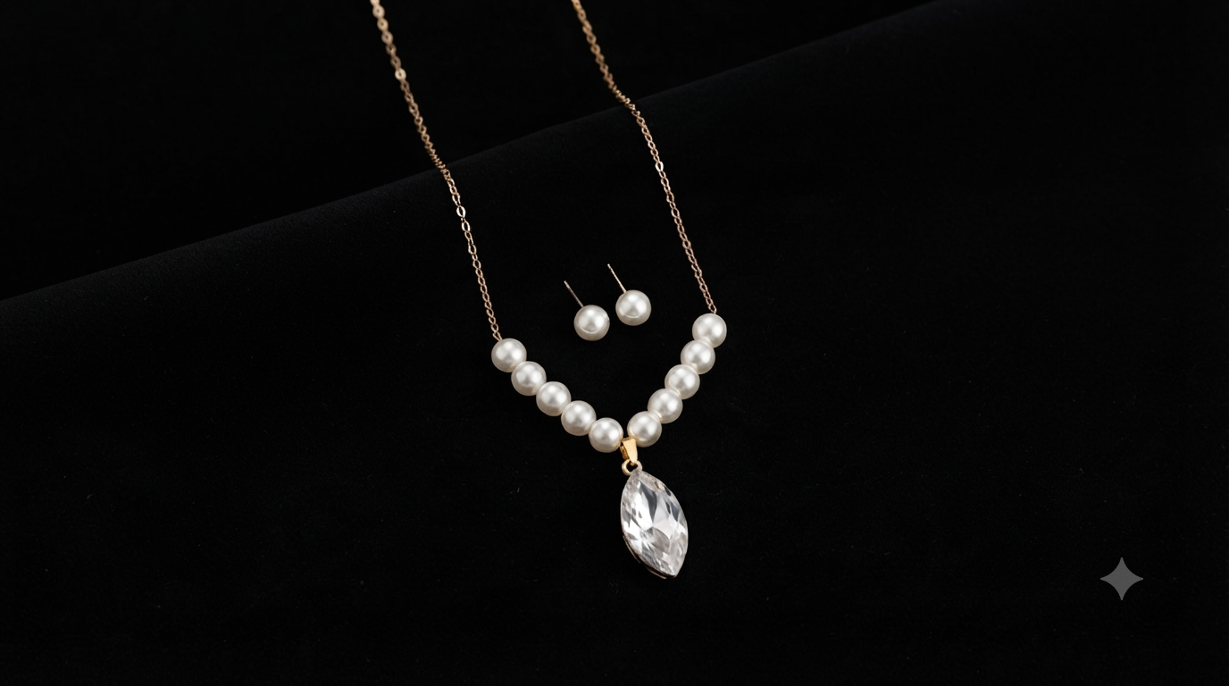 Unique & Aesthetic Necklace and Earrings Set