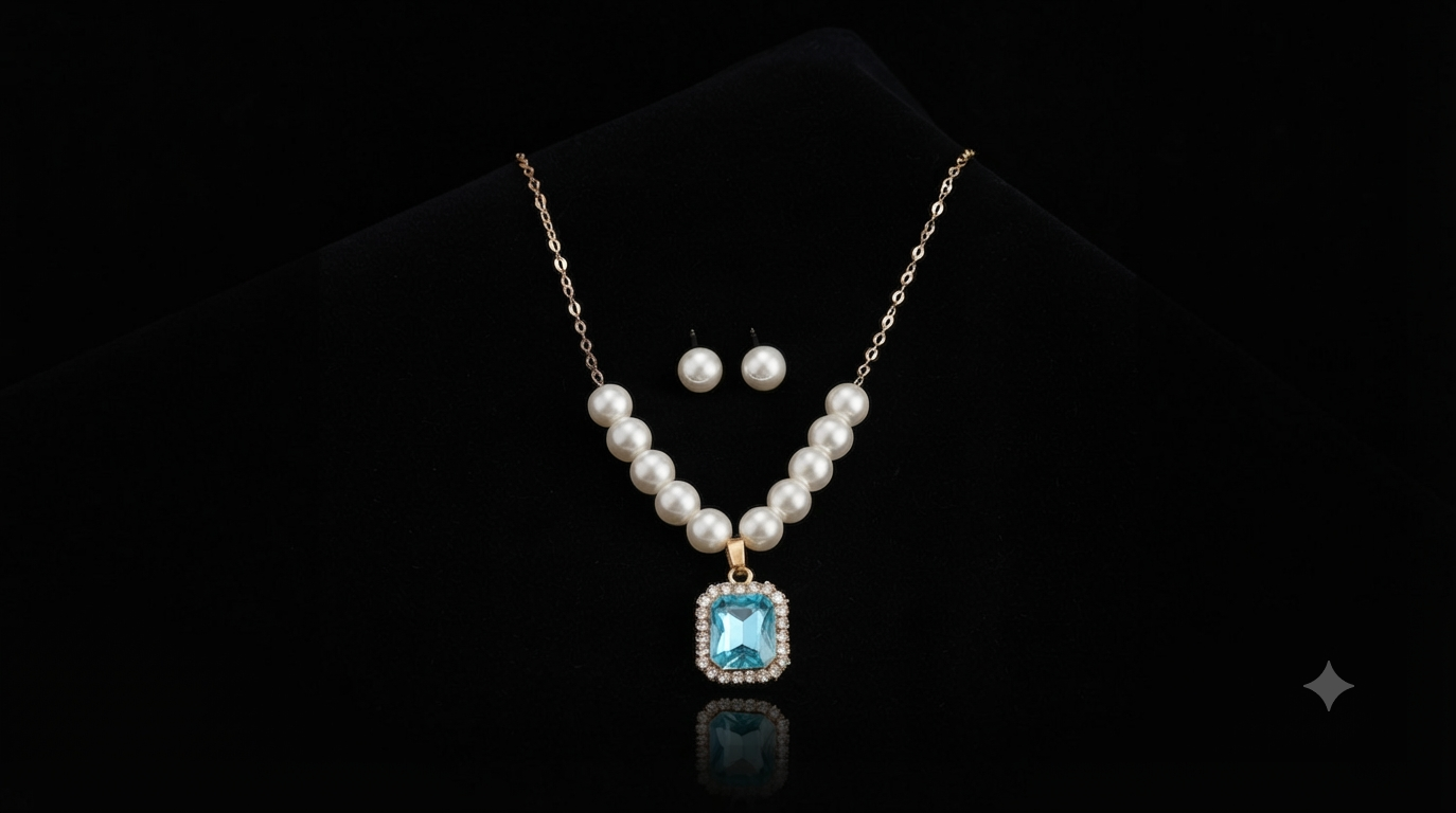 Unique & Aesthetic Necklace and Earrings Set