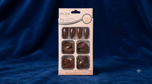 Pack of 96 Press-On Nails for Girls